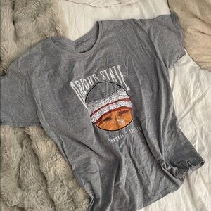 Gray Oregon State Graphic T-Shirt